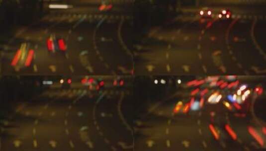 城市车流夜景延时拍摄1高清在线视频素材下载