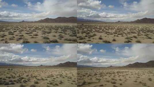航拍沙漠公路汽车行驶旅行度假高清在线视频素材下载