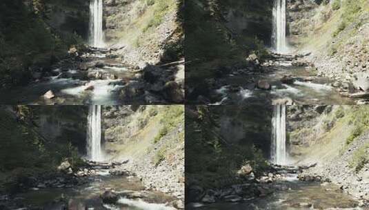 拍摄瀑布风景高清在线视频素材下载