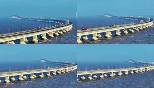 上海东海大桥高清在线视频素材下载