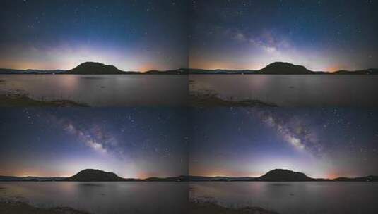 8K云南海峰湿地星空银河高清在线视频素材下载