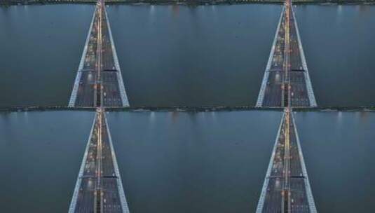 南昌赣江朝阳大桥延时风景高清在线视频素材下载