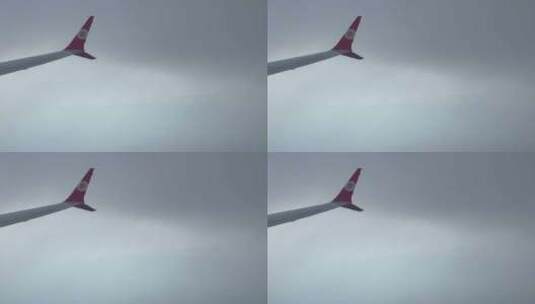 飞机陷入迷雾高清在线视频素材下载