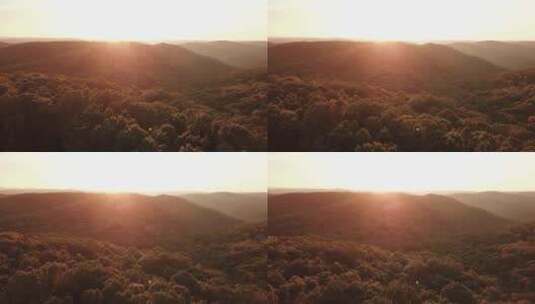 山脉的日落景观高清在线视频素材下载