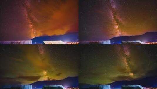 大美新疆喀纳斯银河高清在线视频素材下载