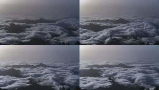云海在山间舞动高清在线视频素材下载