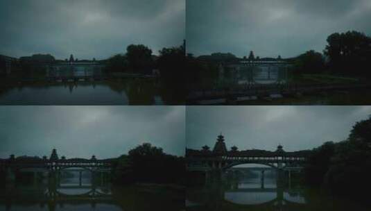 侗族风雨桥高清在线视频素材下载