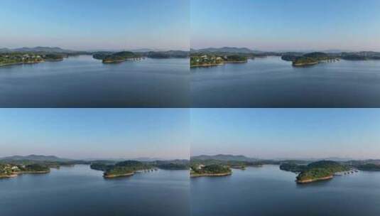 溧阳 天目湖 水库 渔业 自然 旅行 风景高清在线视频素材下载
