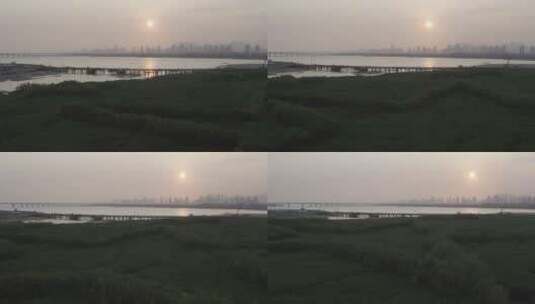 福建省厦门市翔安区火炬大桥航拍高清在线视频素材下载