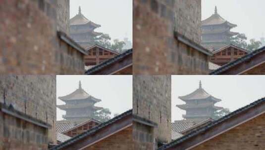 景德镇龙珠阁建筑空镜高清在线视频素材下载