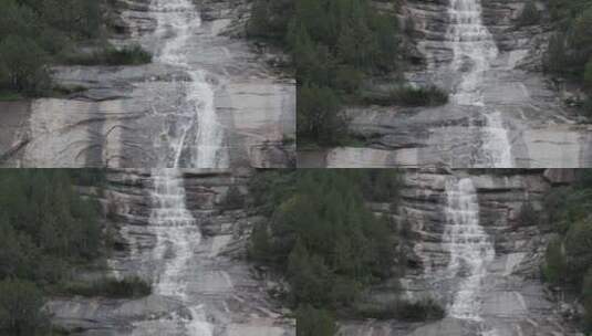 雨后泰山，飞瀑流水高清在线视频素材下载