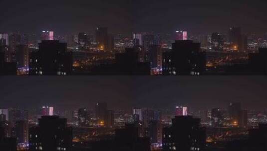 杭州城市夜景高清在线视频素材下载