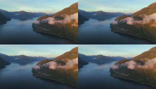 美丽的森林湖泊湖面高清在线视频素材下载