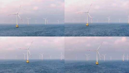 海上风力发电4K素材5高清在线视频素材下载