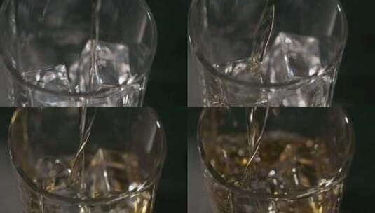 威士忌倒入酒杯4高清在线视频素材下载