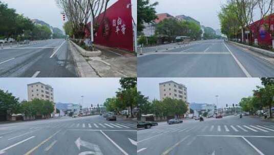 贵阳城市街道行车第一视角高清在线视频素材下载