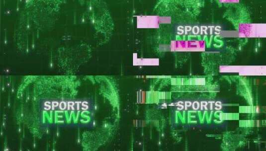 体育新闻地球在未来高科技的数字框架中高清在线视频素材下载