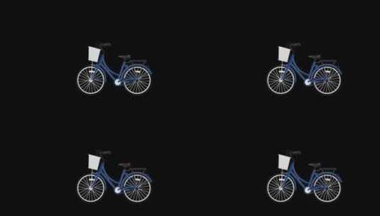 世界自行车日动画高清在线视频素材下载