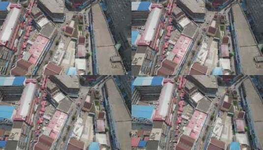 河南漯河新天地商业广场美食街航拍高清在线视频素材下载