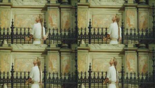 敬畏，环顾四周，大教堂，崇敬高清在线视频素材下载