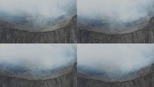 火山，布罗莫，印度尼西亚，蒸汽高清在线视频素材下载