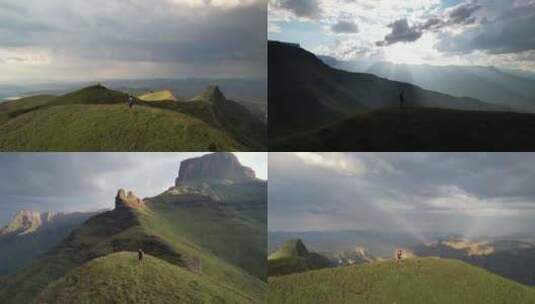 独奏旅行者Drakensberg 360高清在线视频素材下载