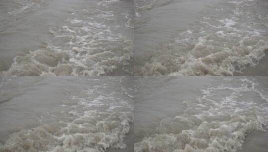 雅鲁藏布江雨季水流特征。高清在线视频素材下载