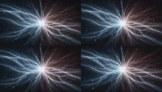 能量爆发光芒四射粒子流动高清在线视频素材下载