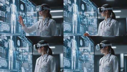 医疗智慧医疗科技医疗未来医院AI医疗健康高清在线视频素材下载