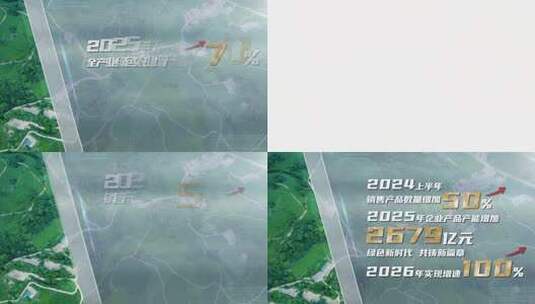 农业科技数据汇报模板高清AE视频素材下载