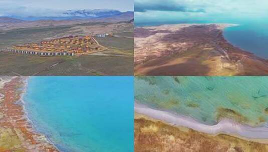 青海湖航拍高清在线视频素材下载