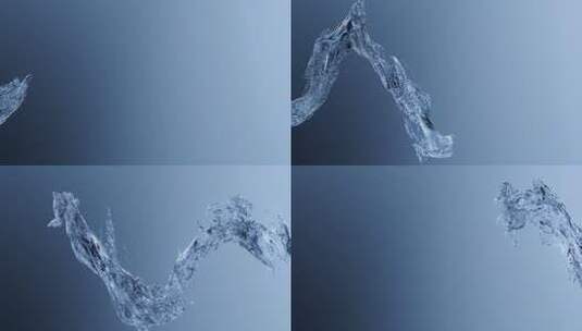 清澈水流优雅流动高清在线视频素材下载