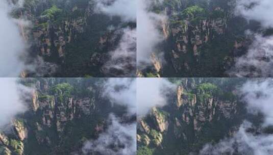 湖南张家界武陵源杨家界风景区高清在线视频素材下载