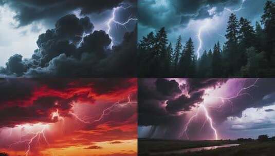 雷暴天气高清在线视频素材下载