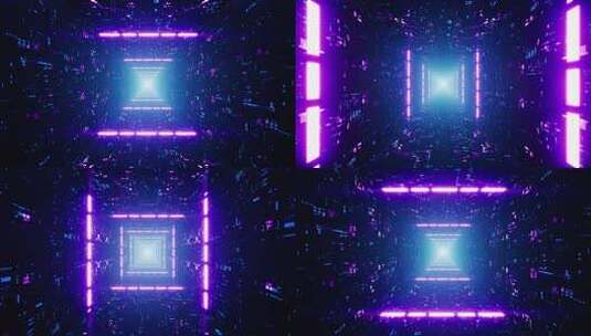 科技感隧道穿梭素材高清在线视频素材下载