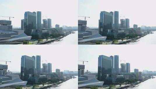 中国广东省广州市荔湾白鹅潭建筑群高清在线视频素材下载