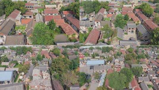 淄博颜神古镇航拍视频高清在线视频素材下载