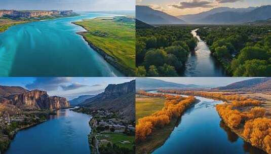 阿拉克斯河高清在线视频素材下载