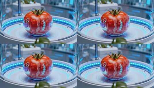 科技感西红柿展示素材高清在线视频素材下载