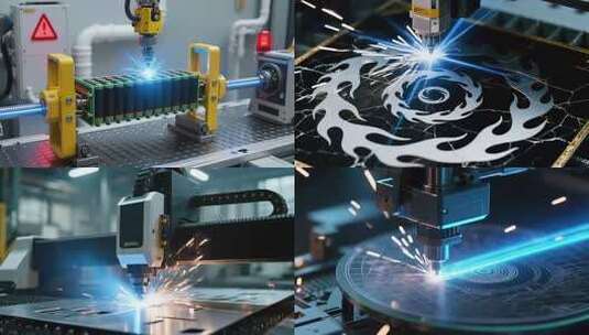 激光雕刻机雕刻图案场景高清在线视频素材下载