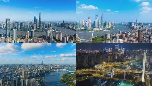 上海地标延时航拍4K宣传素材合集高清在线视频素材下载