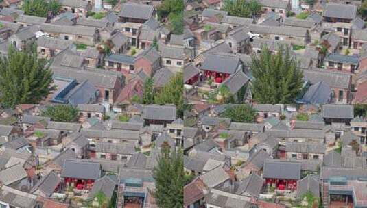 淄博颜神古镇航拍视频高清在线视频素材下载