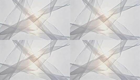 白色纱幔飘动光影效果高清在线视频素材下载