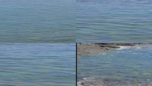 清澈蓝色海面素材高清在线视频素材下载