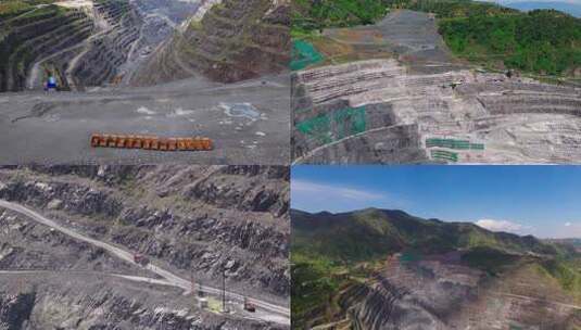 矿山矿坑开采航拍【4k合集】高清在线视频素材下载