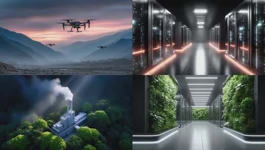 绿色科技赋能未来可持续发展创新驱动碳中和高清在线视频素材下载