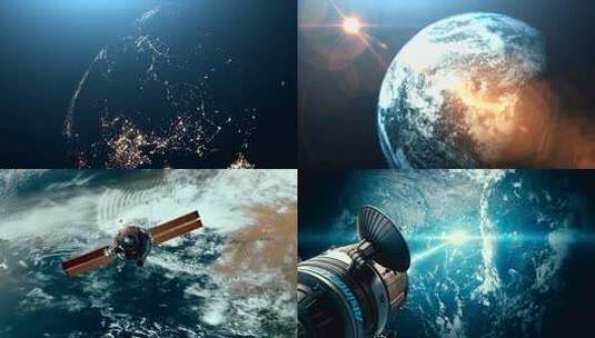 宇宙地球卫星大数据高清在线视频素材下载