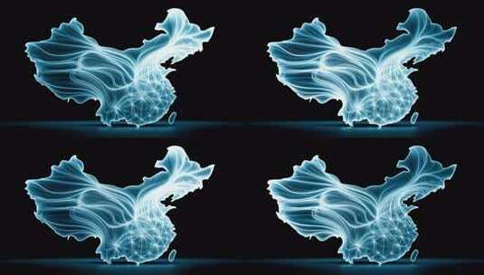 中国科技网络线路图数字连接高清在线视频素材下载