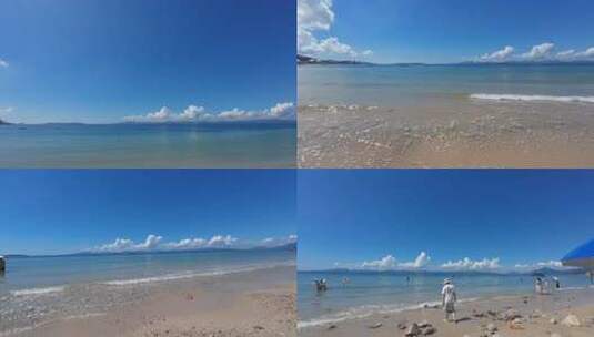 大海 海洋 蓝天白云高清在线视频素材下载