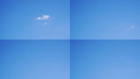 蓝天中的白云画面高清在线视频素材下载